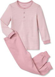 Tchibo - Gyerek interlock pizsama - uniszex - méret 122/128 - fehér/csíkos