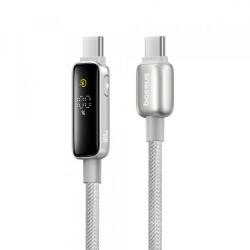 Baseus Cablu Date si Incarcare USB-C - USB-C Baseus P10381802851-01 Vipow Display, 100W, 2m, Gri