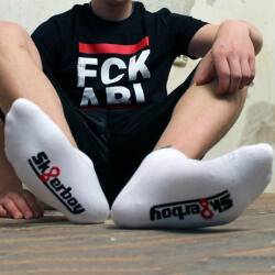 Sk8erboy QUARTER Sk8erboy - prémium fehér alacsony zoknik