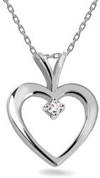 Heratis Forever Laboratóriumban növesztett gyémánttal díszített szív medál BSBR021AP