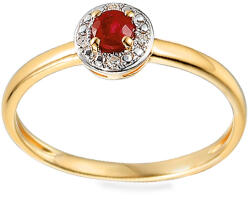 Heratis Forever Arany gyűrű rubinnal és 0, 010 ct Armonda gyémántokkal IZBR586R