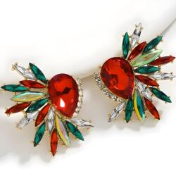 HARAHU ER-38840 Fülbevaló - Arany / Multi KP38840