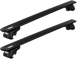 Thule Autófelszerelés Tetőcsomagtartó - Thule Wingbar EVO 127 cm alumínium tetőcsomagtartó tetőkorláttal ellátott autókhoz, fekete (Audi, BMW. . . típusokra (THU_710410_711320)