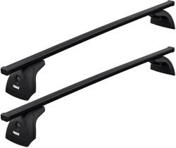 Thule Autófelszerelés Tetőcsomagtartó - Thule SquareBar 108 cm acél tetőcsomagtartó fix rögzítési ponttal rendelkező Skoda típusokra (THU_753000_KIT3003_712100)