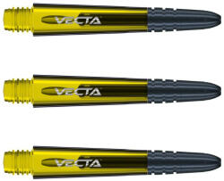 Winmau Dart szár rövid Winmau Vecta, műanyag, fém toppal citromsárga 35mm
