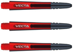  Dart szár hosszú Winmau Vecta, műanyag, fém toppal piros 41mm