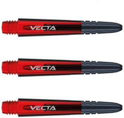 Winmau Dart szár rövid Winmau Vecta, műanyag, fém toppal piros 35mm
