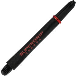 Harrows Dart szár hosszú Harrows Supergrip Carbon, fekete-piros 47mm