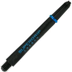 Harrows Dart szár hosszú Harrows Supergrip Carbon, fekete-aqua 47mm