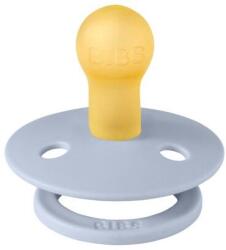BIBS Suzeta Colour Latex, tetina rotunda, 0 luni + Dusty Blue, BIBS (100304C)