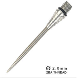 One 80 Darts cserélhető fémhegy Reflex 2.0 soft darthoz- ONE80 2BA menettel 37mm