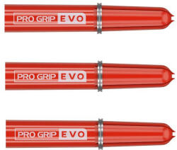 Target Darts Dart szárhoz top Target Pro Grip Evo AL, piros - 9 darabos csomag