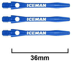 Harrows Dart szár rövid Red Dragon Iceman aluminium, kék 36mm