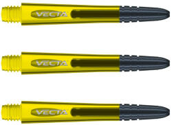 Winmau Dart szár hosszú Winmau Vecta, műanyag, fém toppal citromsárga 41mm