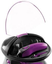 DomoClip Aparat manichiura-pedichiura DOM311A, 2 viteze, 9 accesorii, Negru/Mov (DOM311A)