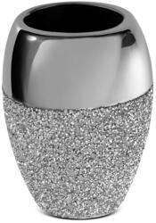 Palmera kerámia váza Ezüst 14x9x20 cm (432282)