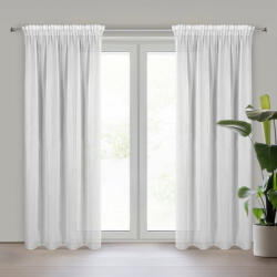  Tulsa levél mintás függöny sifon szövetből Fehér 140x270 cm (439427)