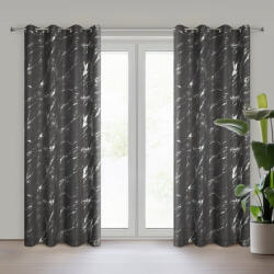  Lani mintás dekor függöny Acélszürke 140x250 cm (457474)