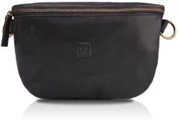 Paolo Peruzzi Bőr deréktáska VINTAGE | fekete