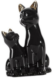  Fekete macska figura Fekete 15x11x22 cm (423324)