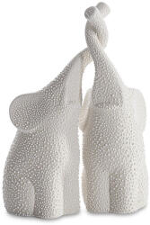  Riso2 elefántok kerámia gfigura Krémszín 5x14x21 cm (45096)