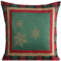  Star karácsonyi gobelin párnahuzat Zöld 45x45 cm +/-5% (439959)