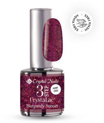 Crystal Nails - 3 STEP HEMA FREE CRYSTALAC - BURGUNDI SUNSET - 4ML