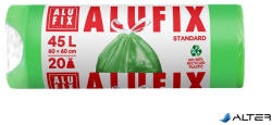 Alufix Szemeteszsák, zárószalagos, 45 l, 20 db, 60x60 cm, 14 , ALUFIX, "Prémium", zöld (MSZH45UNINEW) - alter