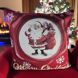  Karácsonyi mikulásos díszpárna 101123