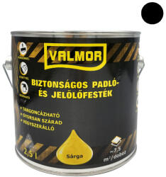 Festék Bázis Valmor Biztonságos Padló- és Jelölő festék fekete 2, 5 l 842 (842)
