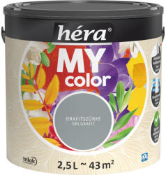 TRILAK Héra My Color matt beltéri falfesték grafitszürke színű 2, 5l 476135 (476135)