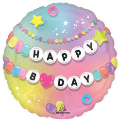 anagram Szülinapi fólia lufi 18" 45cm Happy Birthday (LUFI235481)