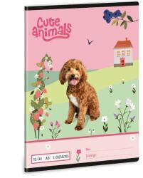 Ars Una 3. osztályos vonalas füzet A5 - Cuki állatok - Doggie (53604583)