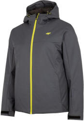 4F Férfi H4Z22 kontrasztos cipzáras sí kabát szürke