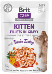 Brit BS. CARE Cat Kitten Fillets in Gravy with Tender Turkey 85 g (B65429)