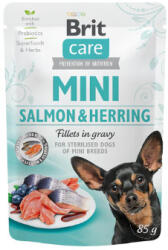 Brit BC pouch Mini Salmon&Herring sterilised fillets in gravy 85 g (B60349)