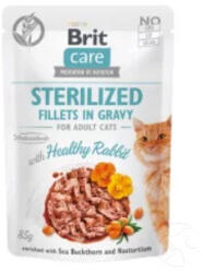 Brit BS. CARE Cat Sterilized. Fillets in Gravy with Healthy Rabbit 85 g (B40488)