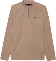 4F Férfi fleece termoaktív melegítőfelső bézs