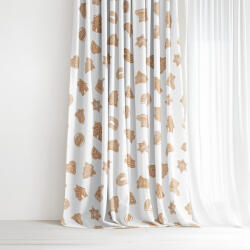 Goldea draperie decorativă de crăciun luca - turtă dulce 280x150 cm