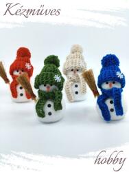 kezmuves-hobby. hu Hóember kötött sapkában - Kellékek