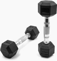 SUPRFIT Hexagonális gumi borjú súlyzó (egyedülálló) - 2 kg 2 KG fekete