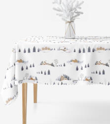 Goldea karácsonyi teflonbevonatú asztalterítő - téli táj 140 x 220 cm