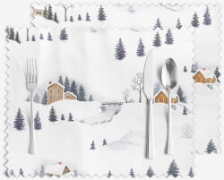 Goldea karácsonyi teflonbevonatú reggeliző alátét - téli táj - 2db 30 x 40 cm