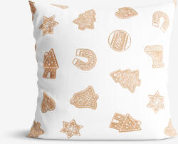 Goldea karácsonyi dekoratív párnahuzat - mézeskalácsok 40 x 40 cm