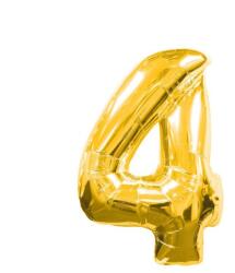 Balloons4party Balon folie cifra 4 auriu gold 100cm