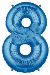 Balloons4party Balon folie cifra 8 albastru 100cm