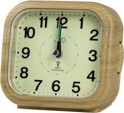 JVD Ceas deșteptător analogic cu radio comandă JVD RB1603.2, imitație lemn