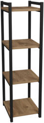 PAKOWORLD Raft bucatarie Harvey, natural - negru, 33x28x100 cm (321-000103) Raft
