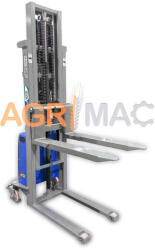 Graecus Transpalet semi-electric, lame cu latime reglabila, 1 tona, 3 metri, WFE10S Duplex300 (10000707)