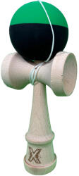 Flippy Kendama X Originala, Profesionala, Flippy, 18 cm, din Lemn, Verde Negru (teo-162889)